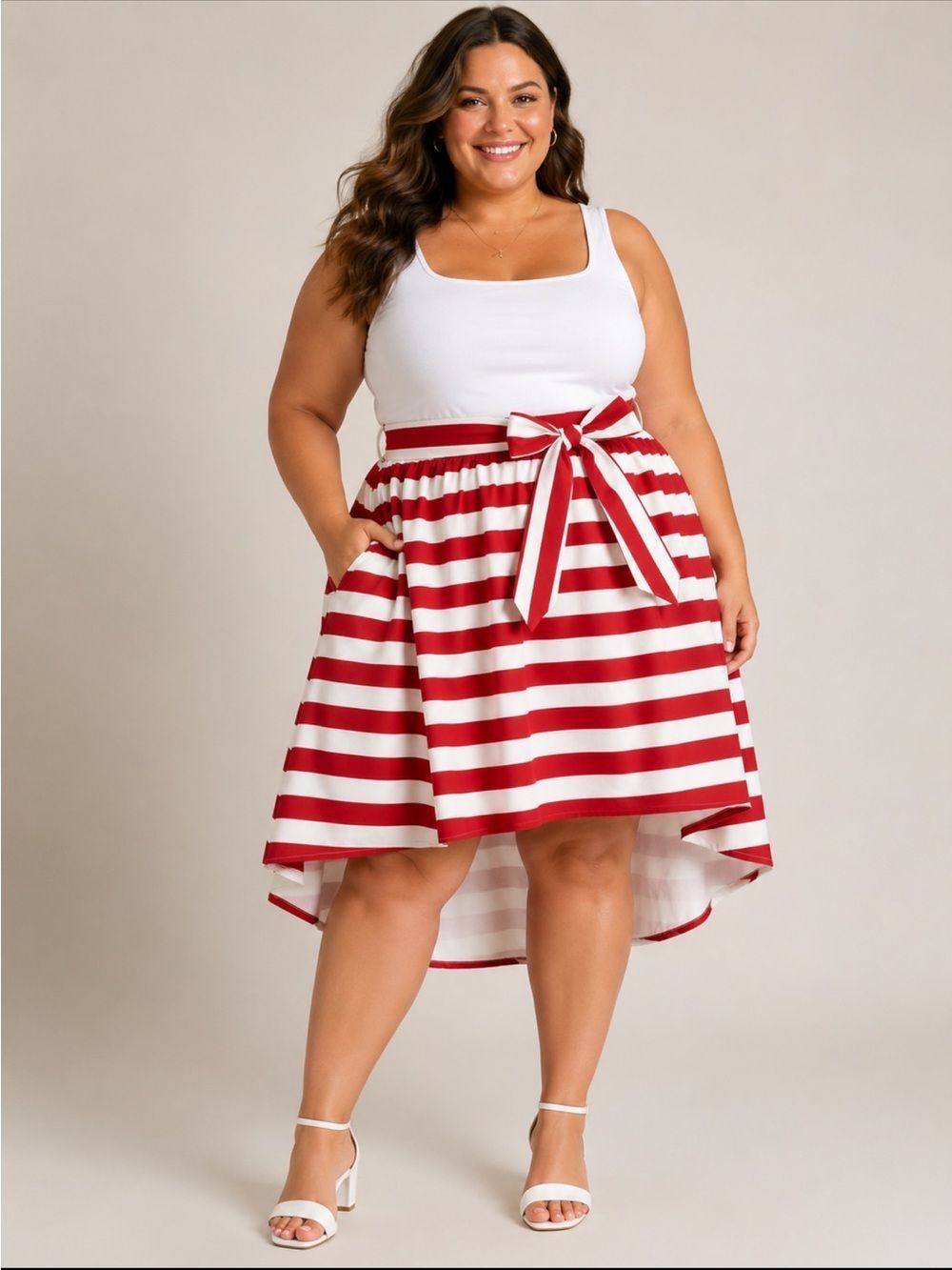 🎉5 for $45🎉 K Glam  skirt high low size 3X